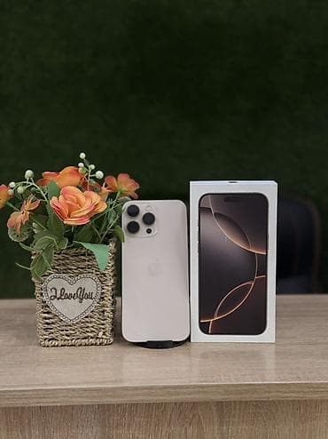 iphone 16 pro max dubay: IPhone 16 Pro Max, 256 GB, Desert Titanium, Zəmanət — 1