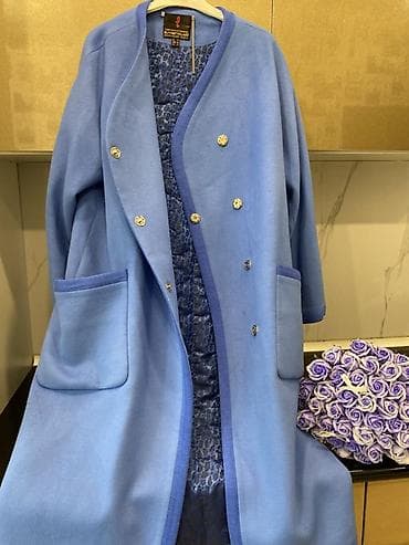 drap paltolar: Palto, Mavi, Standart, rəng - Mavi — 8