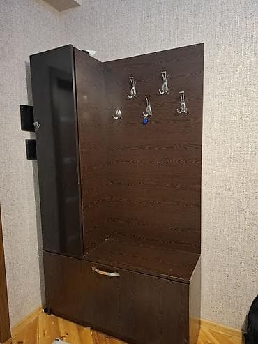 1 qapı, Qəhvəyi, Digər material, Açılan, Künc dolab — 1