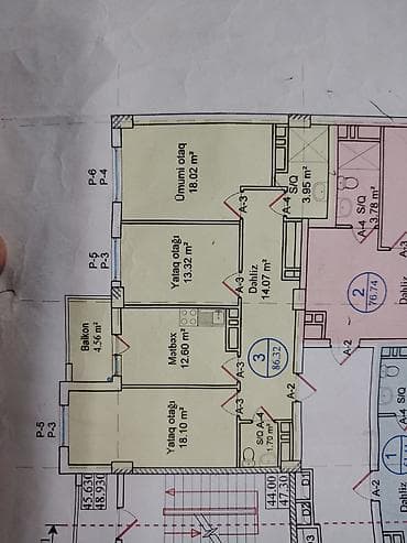 zaqatalada satilan evler 2023: 3 otaqlı, Yeni tikili, m. Qara Qarayev, 86 kv. m — 8