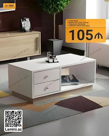 Düz masa, Açılmayan, Təkərsiz, Sadə laminat, Zəmanətsiz, Pulsuz quraşdırılma