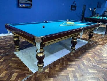 бильярдный стол цена бишкек: - 10 fut Rus bilyard stolu satılır – tam aksesuar komplekti ilə — 7