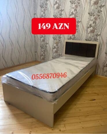 taxt: Yeni, Təknəfərlik çarpayı, Bazasız, Matras ilə, Siyirməsiz, Azərbaycan — 5