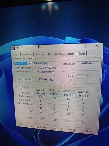 Operativ yaddaş (RAM): Operativ yaddaş (RAM) Patriot Memory, 8 GB, 1600 Mhz, DDR3, PC üçün, İşlənmiş — 4