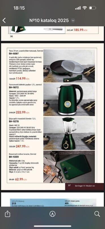 набор ножей: Qiymətlər şəkillərdə var Berlinger Haus markasından qara qızılı rəngdə — 6