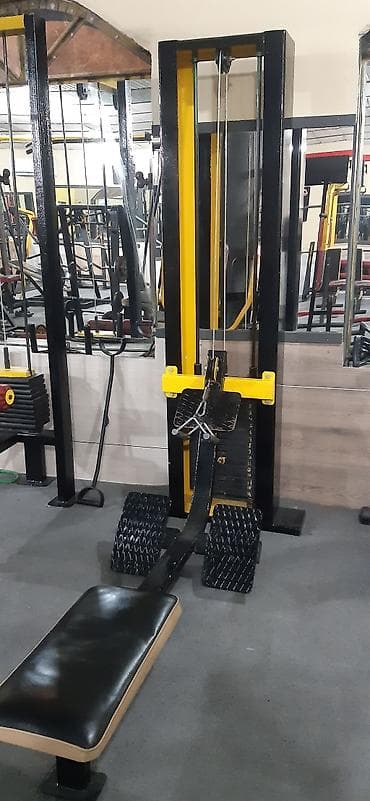 qantel dəst: Məhsul: Oturaq ştanqlı/kabel çəkisi ilə “Seated Row” trenajoru — 1