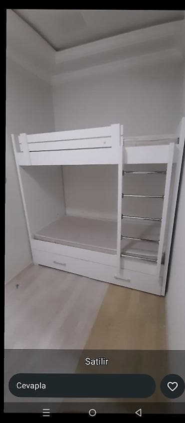 Oğlan və qız üçün, Çarpayı, Matras ilə, Siyirməli, Taxta