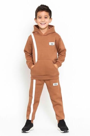 şalvar modelleri 2022: Uşaq üçün kapüşonlu idman dəsti - 2 hissəli dəst: kapüşonlu svitşört — 5