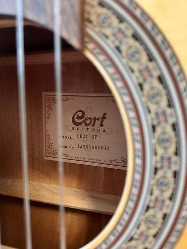 ucuz gitara: Cort CEC1 OP elektro-klasik gitara ♦️Yaxşı vəziyyətdədir. Az işlənib — 5