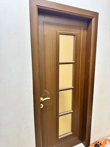 şuşə kəsimi: Mebel qapılar – klassik dizaynlı, qəhvəyi (palıd tonlarında) — 5