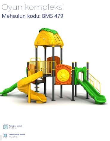 Детская одежда и обувь: Oyun kompleksi – 2 model 1) Məhsul kodu: MAS-162 - Rəngli kürə — 11