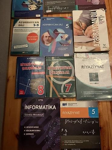 DİM və digər nəşriyyatlardan müxtəlif fənlər üzrə dərslik və test