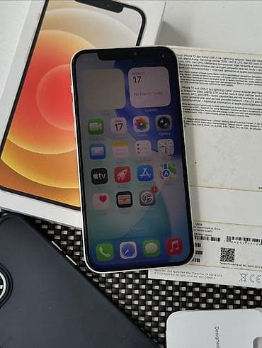 iphone 12 pro 512: IPhone 12, 128 GB, Ağ, Zəmanət, Simsiz şarj, Face ID — 7
