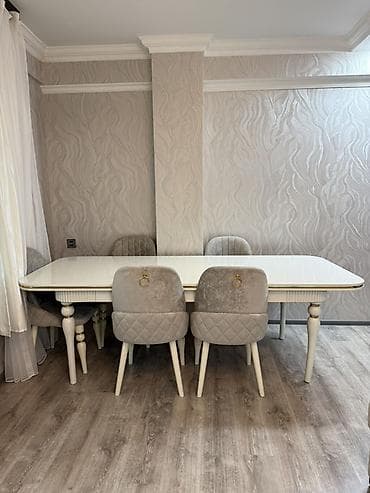 stul 30 azn: Qonaq otağı üçün, İşlənmiş, Açılan, 6 stul — 9