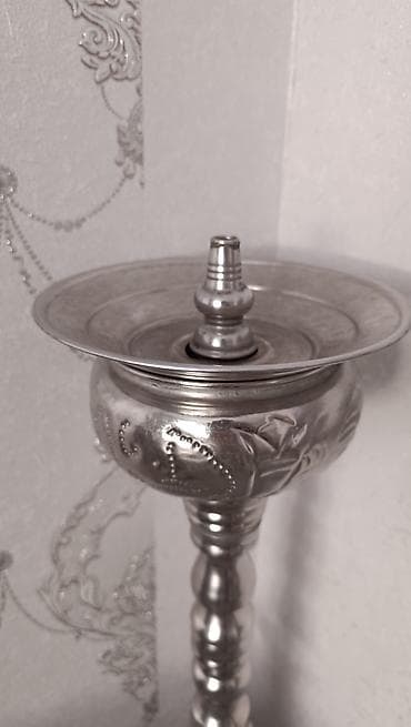 ag gumus: Metallik nargilə – klassik şərq üslubunda - Material: cilalanmış — 3