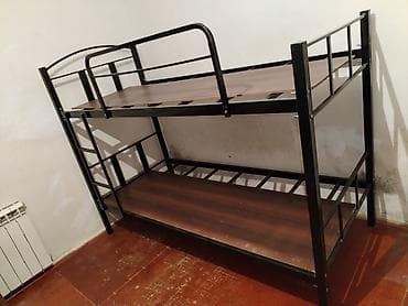 İki mərtəbəli dəmir çarpayı - Karkas: qalın metaldan, möhkəm — 3