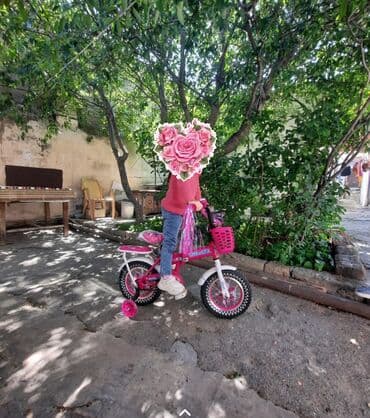 ikinci əl velosipedlər: Dörd təkərli Uşaq velosipedi 12", sürətlərin sayı: 1 — 1