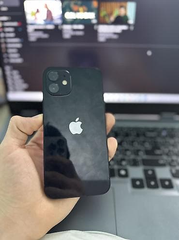iphone x satilir: IPhone 12, 64 GB, Midnight, Simsiz şarj, Face ID, Sənədlərlə — 3