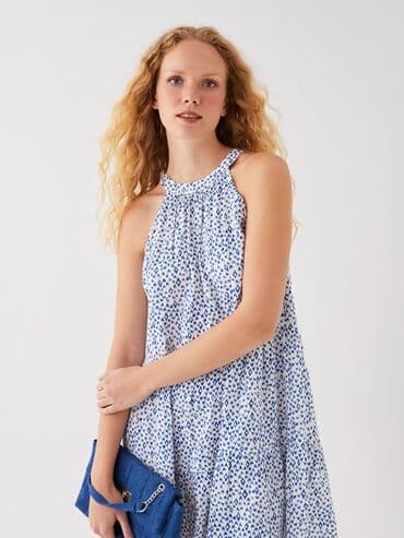 узбекское платье со штанами: Повседневное платье, Мини, Lc Waikiki, S — 3