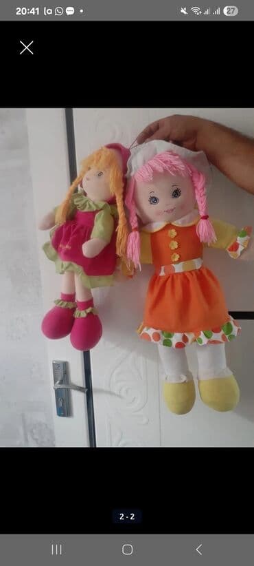 uşaq oyuncaq dəsti play doh: Uşaq oyuncaqları – 3 ədəd kukla dəsti - 1 ədəd böyük körpə kukla — 1