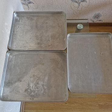 corək qəlibləri: Alüminium çörək/sobaya qoyulan listlər dəsti paxlava tavasi 3 Ədədi — 2