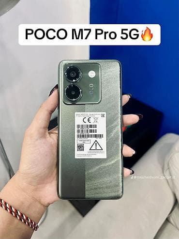 telfon honor: Poco M7 Pro 5G, 256 GB, rəng - Yaşıl, Sənədlərlə — 1