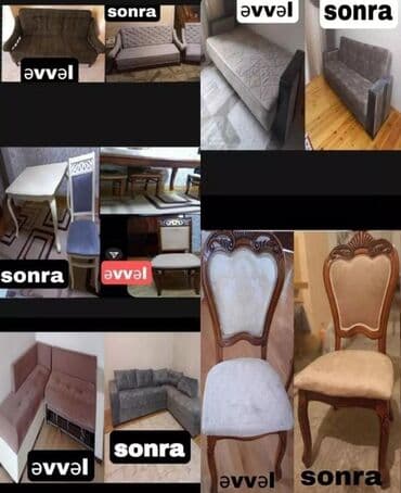 işlənmiş stul: Qonaq otağı üçün, İşlənmiş, Qatlanmayan, rəng - Bej Stul — 2