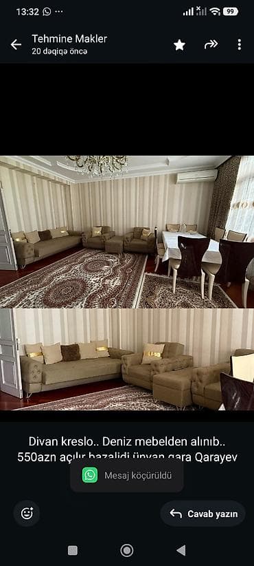 divan krislo: Divan kreslo. Deniz mebelden alınıb. 550azn açılır bazalidi ünvan — 1