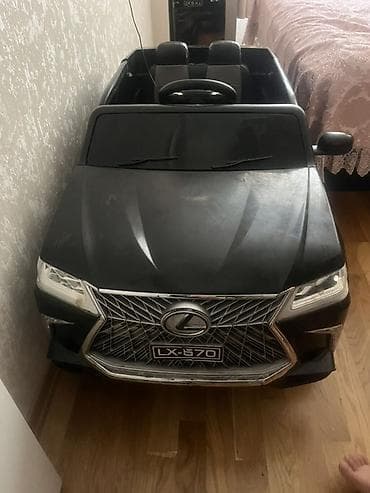 kiçik maşınlar: Uşaq elektrik maşını – Lexus LX-570 (qara) - Realistik dizayn — 1