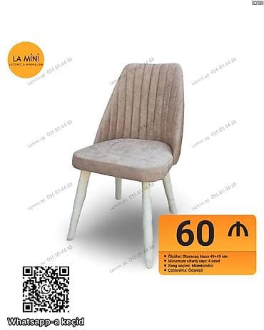 Masalar: Mətbəx üçün, Qatlanmayan, Stul — 1