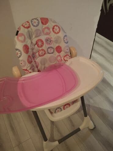 Uşaq yemək kreslosu - Rahat və təhlükəsiz yüksək kreslo - Yumşaq