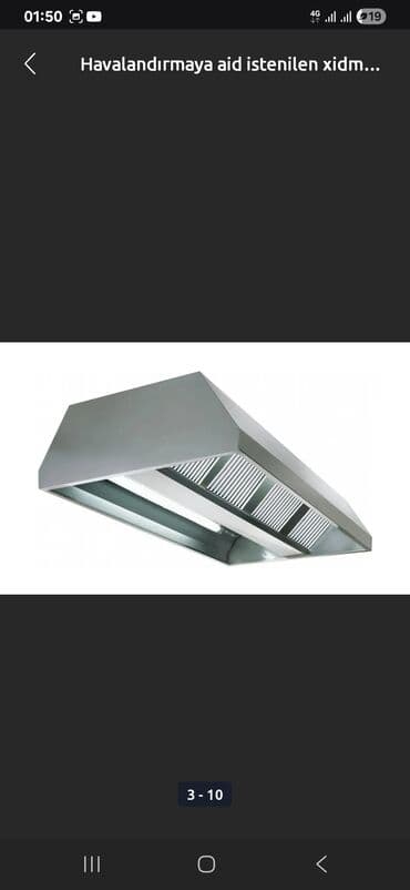 Biznes üçün program təminatı: Sənaye tipli mətbəx üçün havatəmizləmə sobaları və aspirasiya — 22