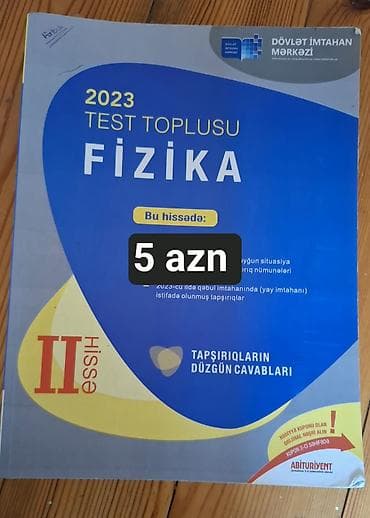 Məhsul: 2023 Test Toplusu – Fizika (DİM), I hissə və II hissə — 2