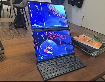 notebook core 2: Lenovo iki ekranlı yaradıcı noutbuk - İki ayrı toxunma ekranı ilə — 4