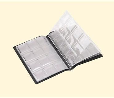 Велоаксессуары: Альбом для монет. Размер 11x15 см. 10 листов на 12 монет каждый — 3