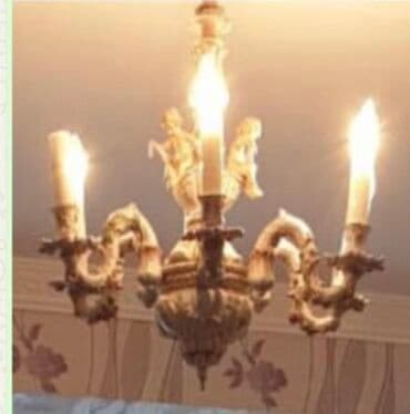 Qida məhsulları: Çılçıraq, 6 lampa, Farfor — 1