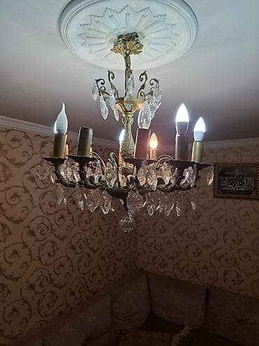 qədimi sufrə: Çılçıraq, 10 və daha çox lampa, Metal — 3
