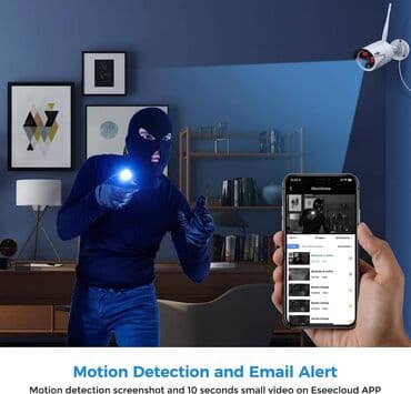 uşaq izleme kamerasi: 【DC12V Power Plug-in & Easy Setup】Wireless means camera and NVR is — 3