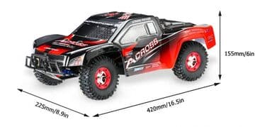 transmitter: RC car Wltoys 12423 1/12 olcu. 50km/saat suret. 2.4G Transmitter. 540 — 8