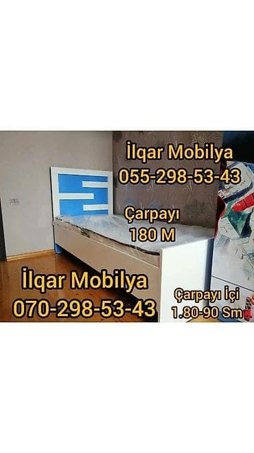 Oğlan üçün, Yeni, Çarpayı, Bazasız, Matrassız, Siyirməsiz