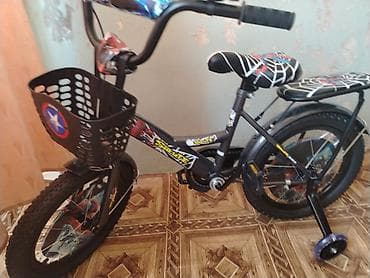 24 velosiped: Uşaq velosipedi – 16" təkərli, səbətli, köməkçi təkərlərlə - Çərçivə — 2
