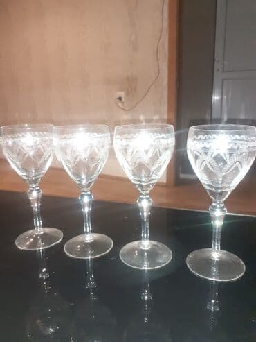 Qədəhlər, Xrustal, 4 ədədli dəst, 200 ml