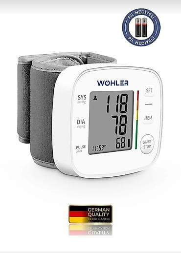 tibbi mehsullar: Çatdırılma!Qoldan və biləkdən ölçən modellər. Elektron tonometr.Təzyiq — 8