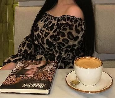 Şəxsi əşyalar: Leopard naxışlı off-shoulder bluz O - Dizayn: Açıq çiyinli — 1