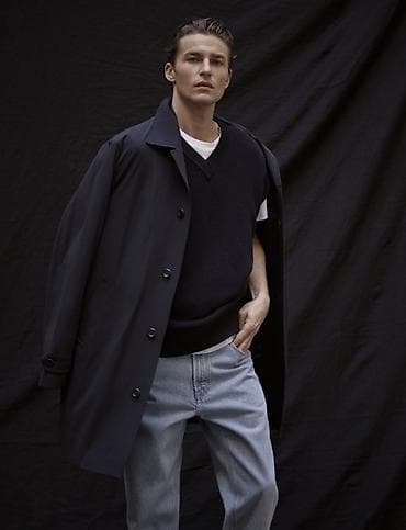 paltarı: Palto, Massimo Dutti, XL, rəng - Göy — 3