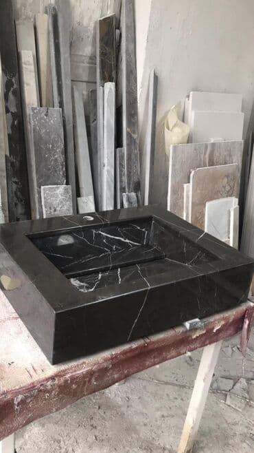 moydadır sifarişi: Mərmərdən hazırlanan əlüzyuyanlarımız İstənilən ölçü və dizaynda — 1