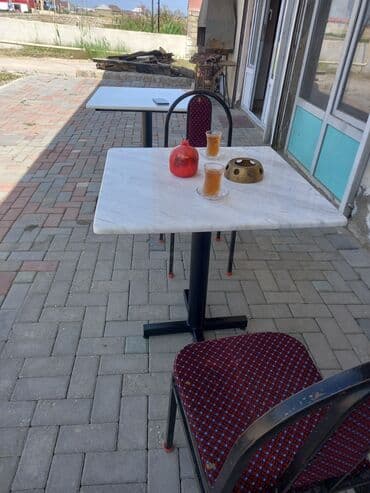 bar oturacaqi: Bar masası, Yeni, Açılmayan, Mərmər, Kvadrat masa — 4