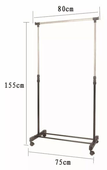 вешалка стойка для одежды напольная в икеа: Asilqan polad və plastikdən ibarət bu tək çubuqlu şaquli uzanan stend — 3