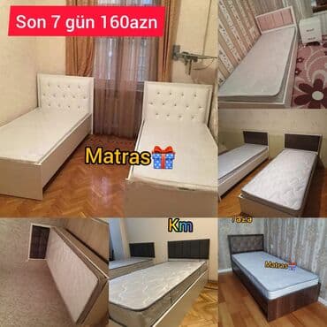 Çarpayılar: Yeni, Təknəfərlik çarpayı, Matras ilə — 1