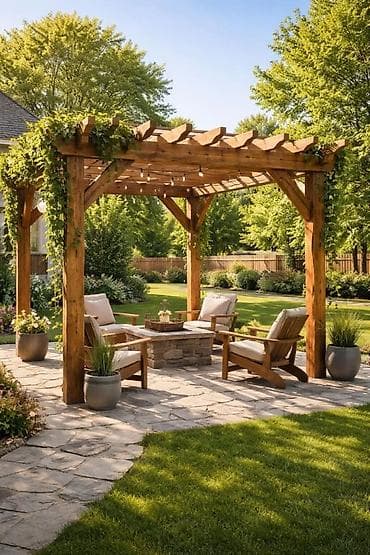 goran mebel: Məhsul: Ağac pergola (bağ/perqola konstruksiyası) Təsvir: - Təbii — 5